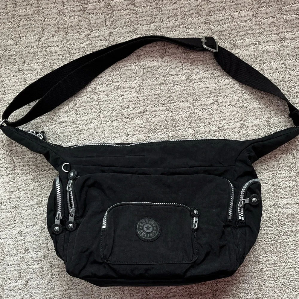 Kipling Black Nylon Convertible Bag - Picture 1 of 9